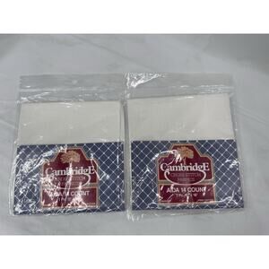 Cross Stitch Fabric Aida 14 count 1 Pc 12x18” 100% Cotton Lot Of 2 Cambridge